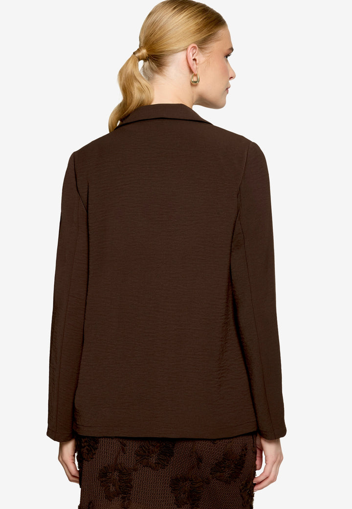 Blazerjacke Lang 3/4 Arm, Chocolate Plum 7416 Bild 3