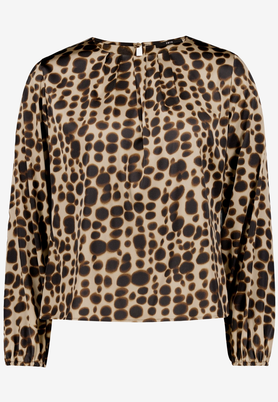 Bluse Kurz 1/1 Arm, Beige/Brown 7875 Bild 1