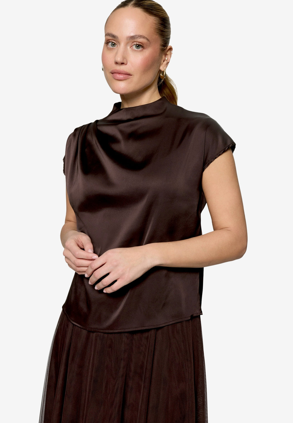 Bluse Kurz 1/2 Arm, Chocolate Plum 7416 Bild 2