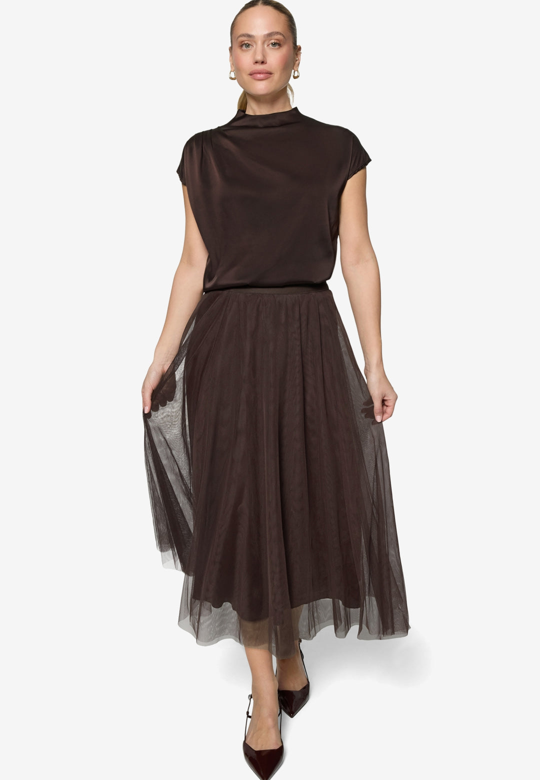 Bluse Kurz 1/2 Arm, Chocolate Plum 7416 Bild 8