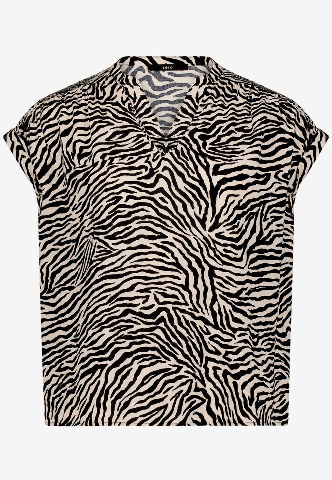 Bluse Kurz 1/2 Arm, Cream/Black 1891 Bild 1