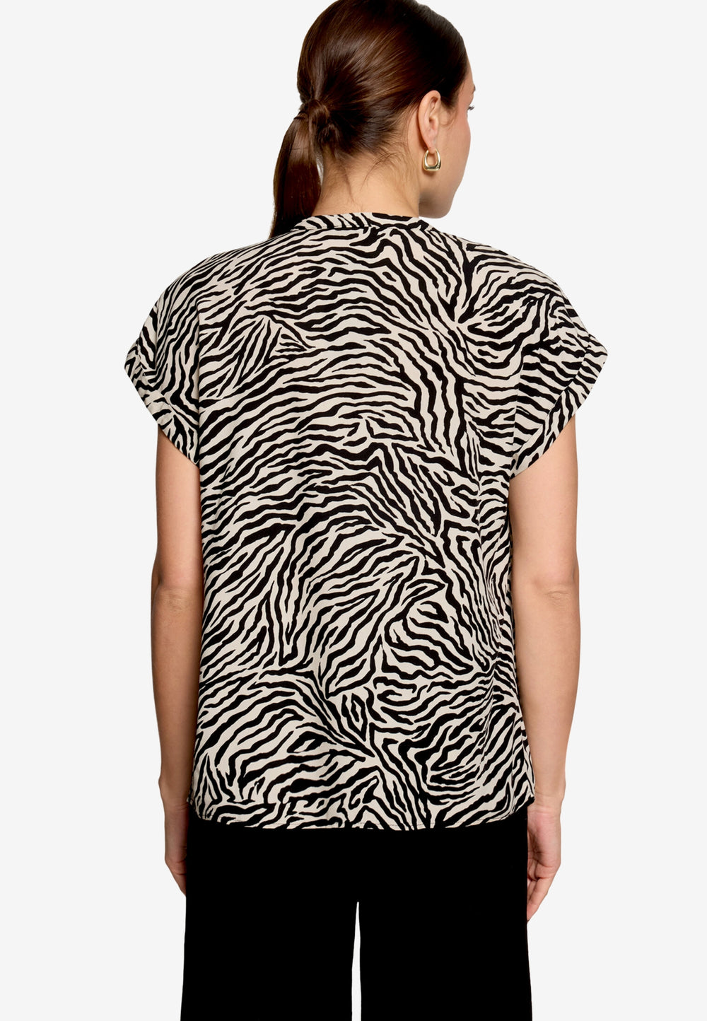 Bluse Kurz 1/2 Arm, Cream/Black 1891 Bild 2