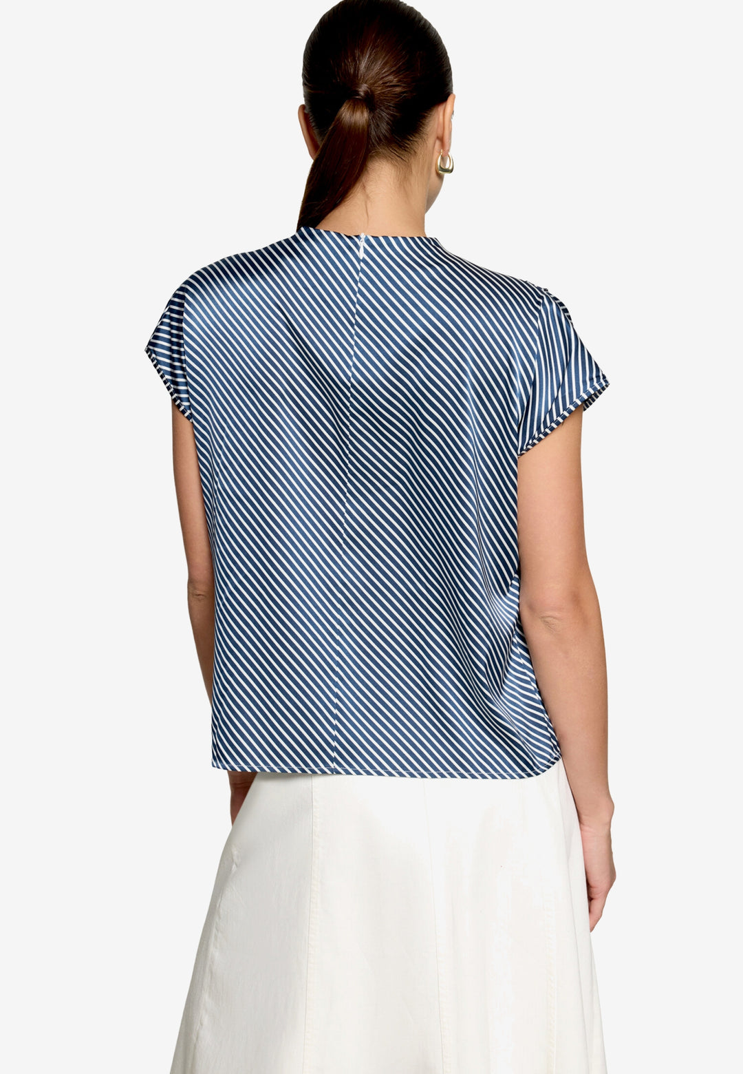 Bluse Kurz 1/2 Arm, Dark Blue/White 8812 Bild 3