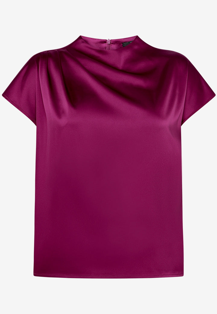 Bluse Kurz 1/2 Arm, Magenta Purple 4304 Bild 1