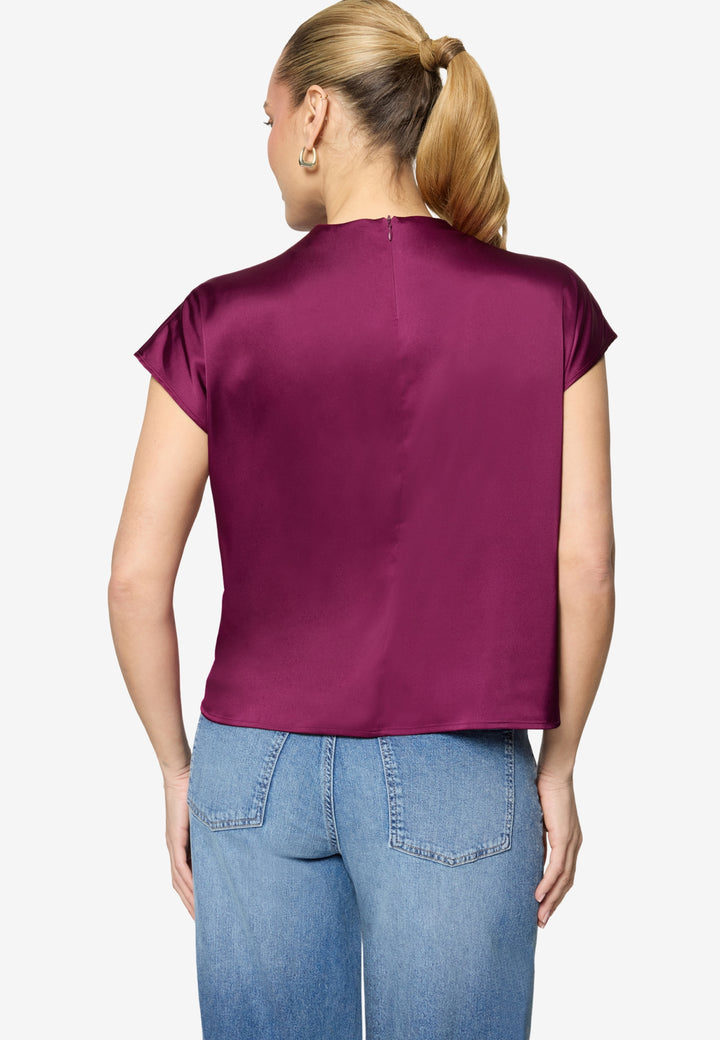 Bluse Kurz 1/2 Arm, Magenta Purple 4304 Bild 3