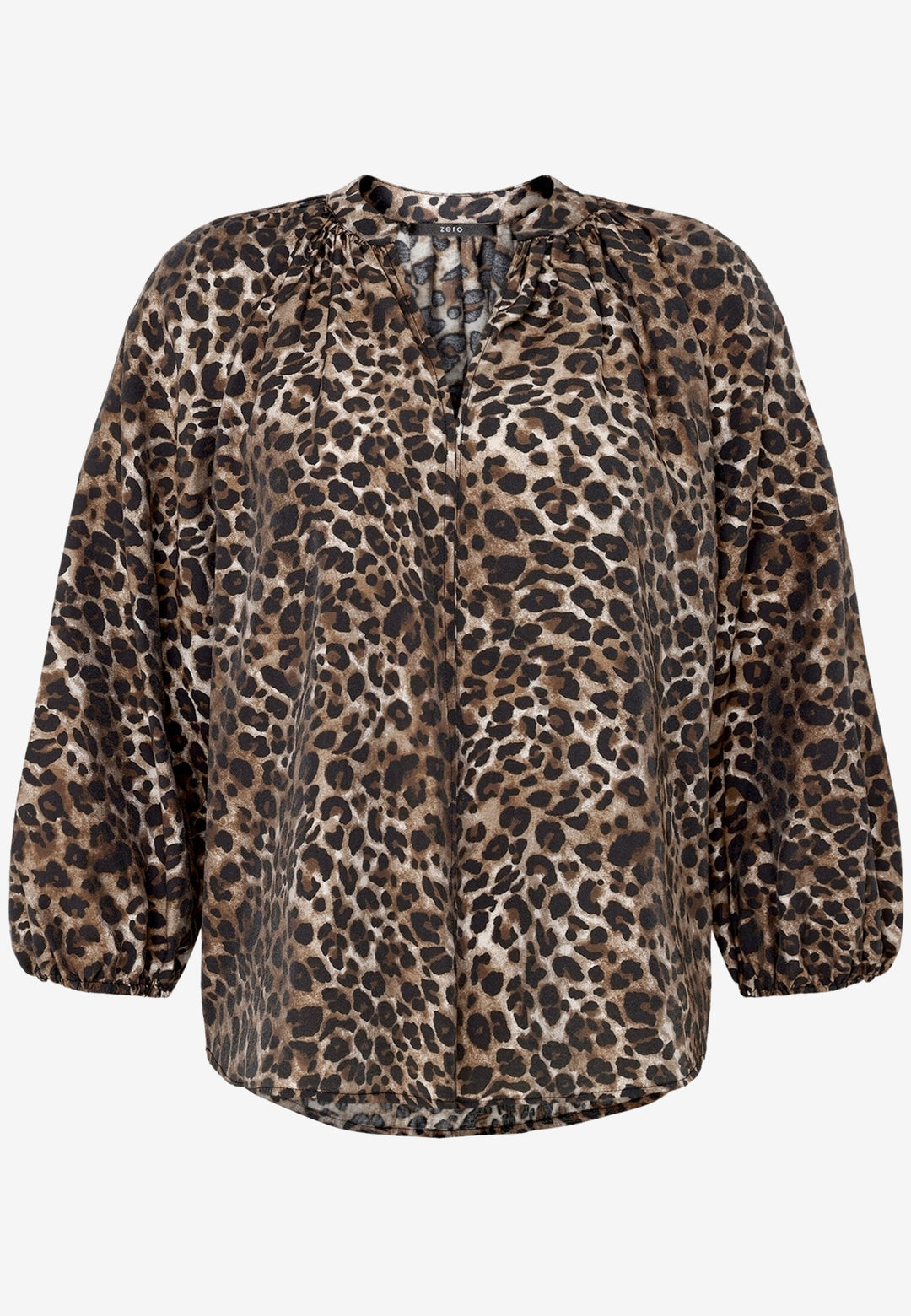 Bluse Kurz 3/4 Arm, Beige/Black 7898 Bild 1