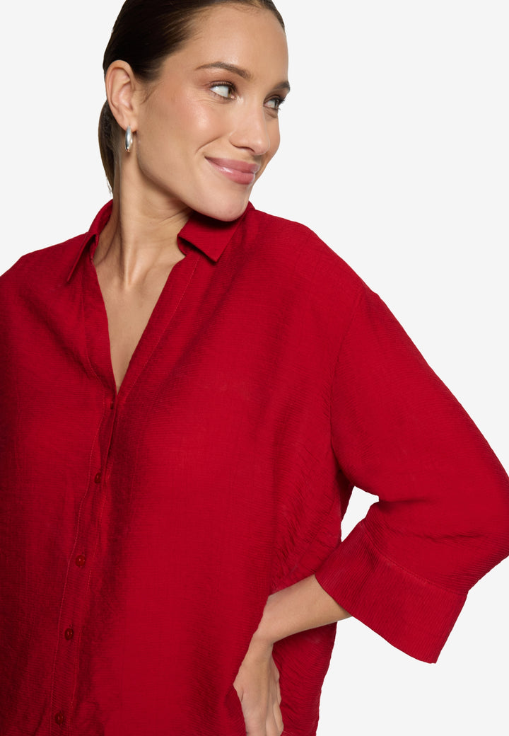 Bluse Kurz 3/4 Arm, Candy Red 4146 Bild 5