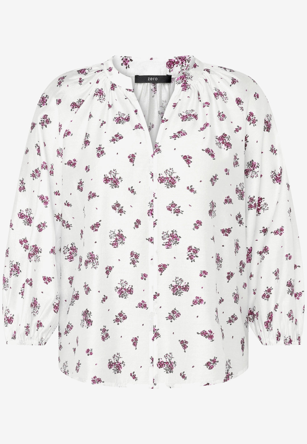Bluse Kurz 3/4 Arm, Cream/Pink 1843 Bild 1