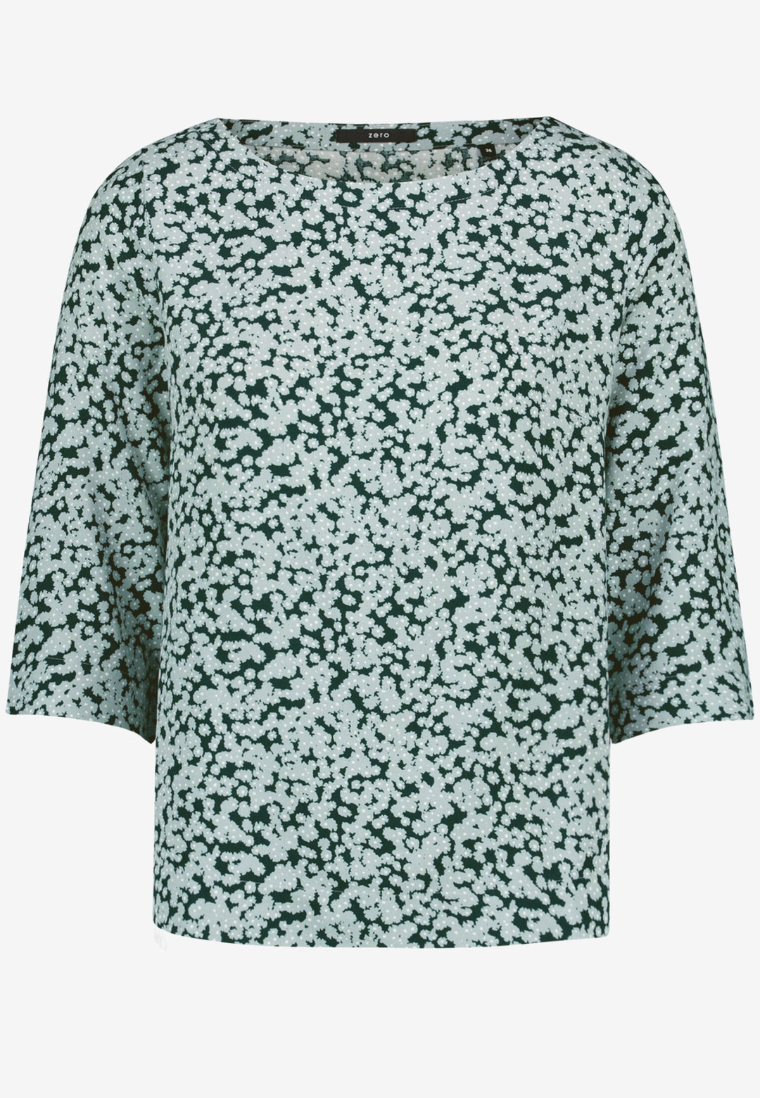 Bluse Kurz 3/4 Arm, Dark Green/Blue 5889 Bild 1