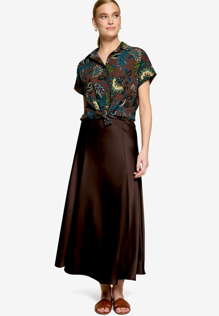 Bluse Kurz ohne Arm, Brown/Petrol 7881 Bild 4