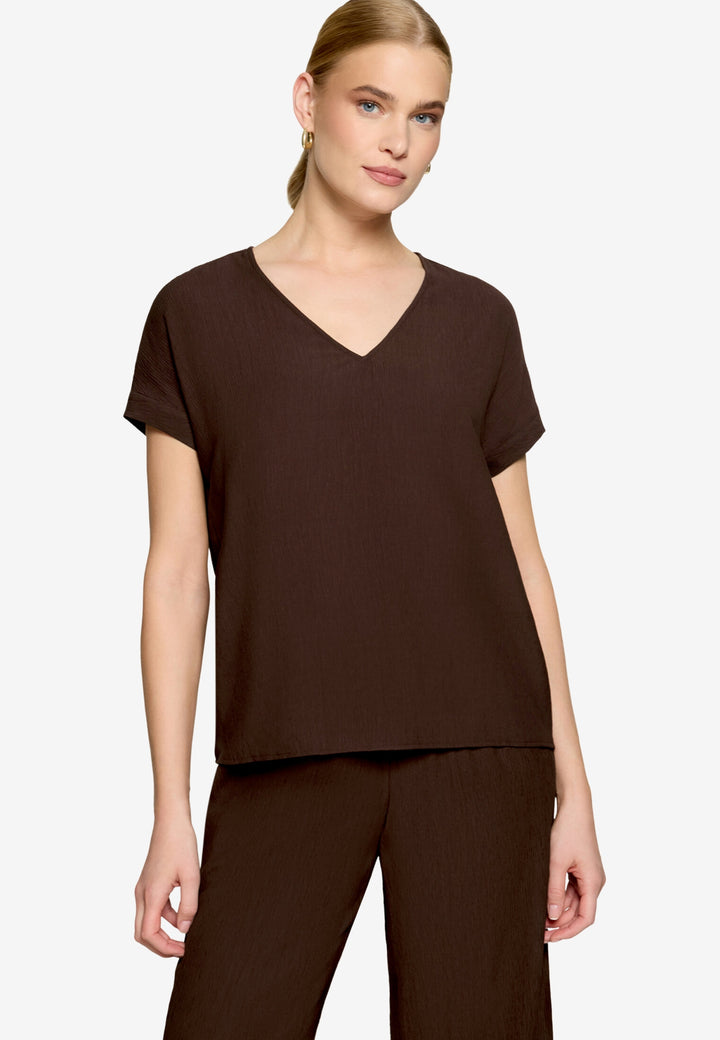 Bluse Kurz ohne Arm, Chocolate Plum 7416 Bild 2