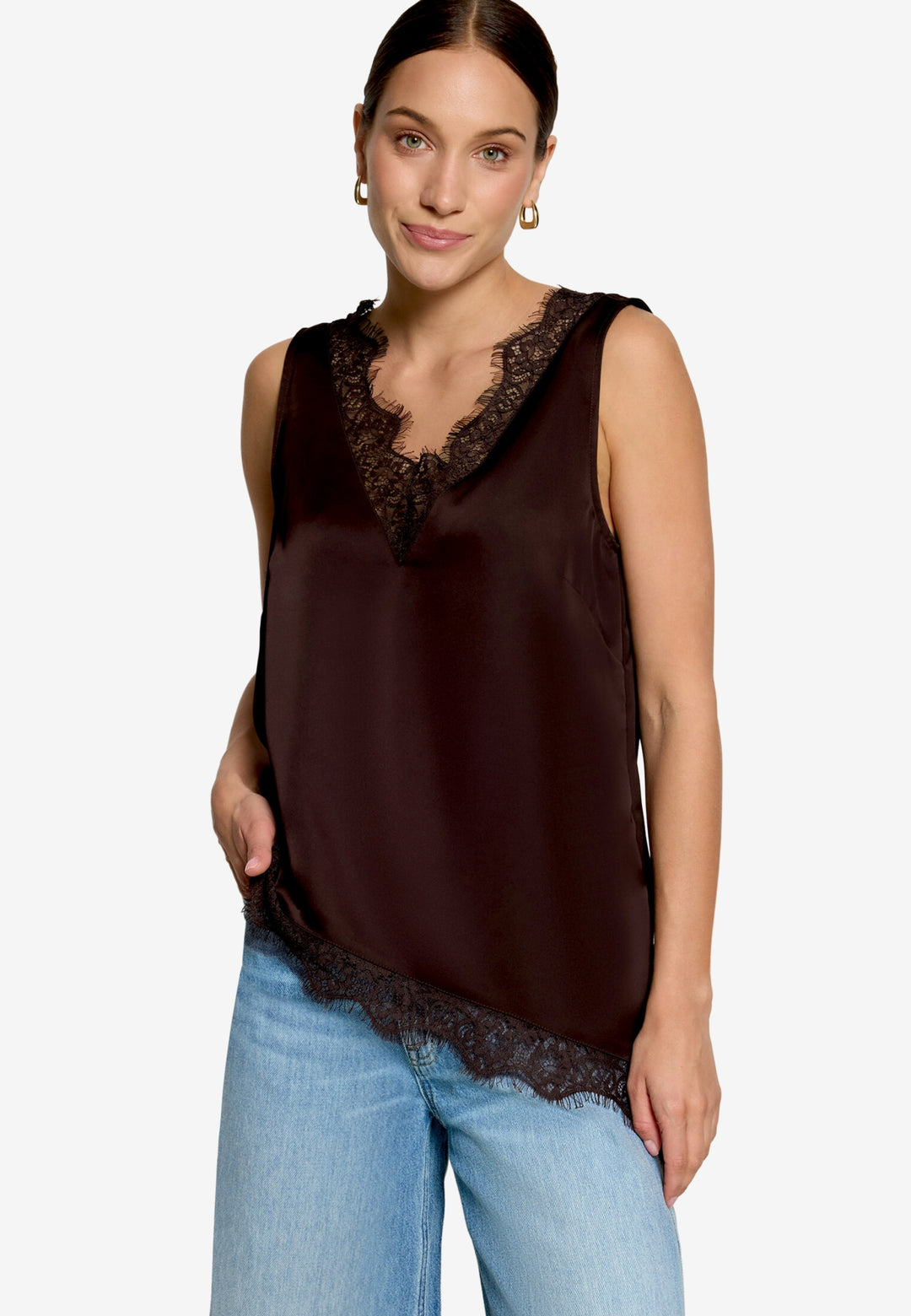 Bluse Kurz ohne Arm, Chocolate Plum 7416 Bild 2