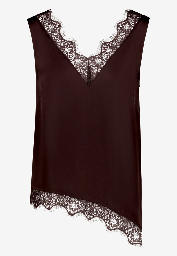 Bluse Kurz ohne Arm, Chocolate Plum 7416 Bild 6