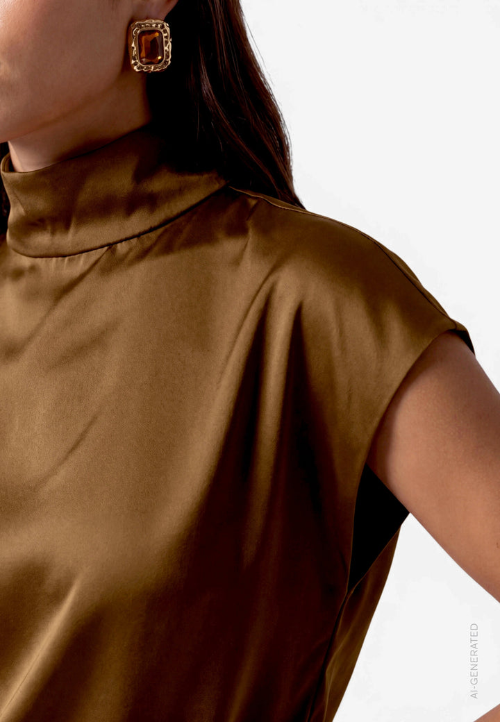 Bluse Kurz ohne Arm, Monk&
