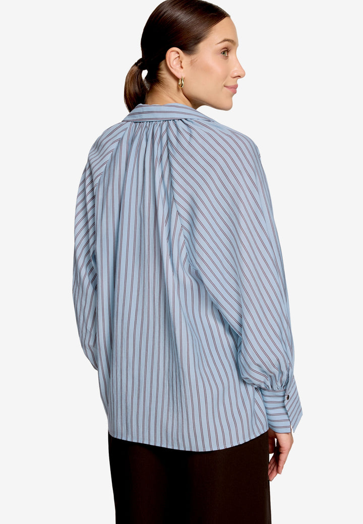 Bluse Lang 1/1 Arm, Blue/Brown 8870 Bild 3
