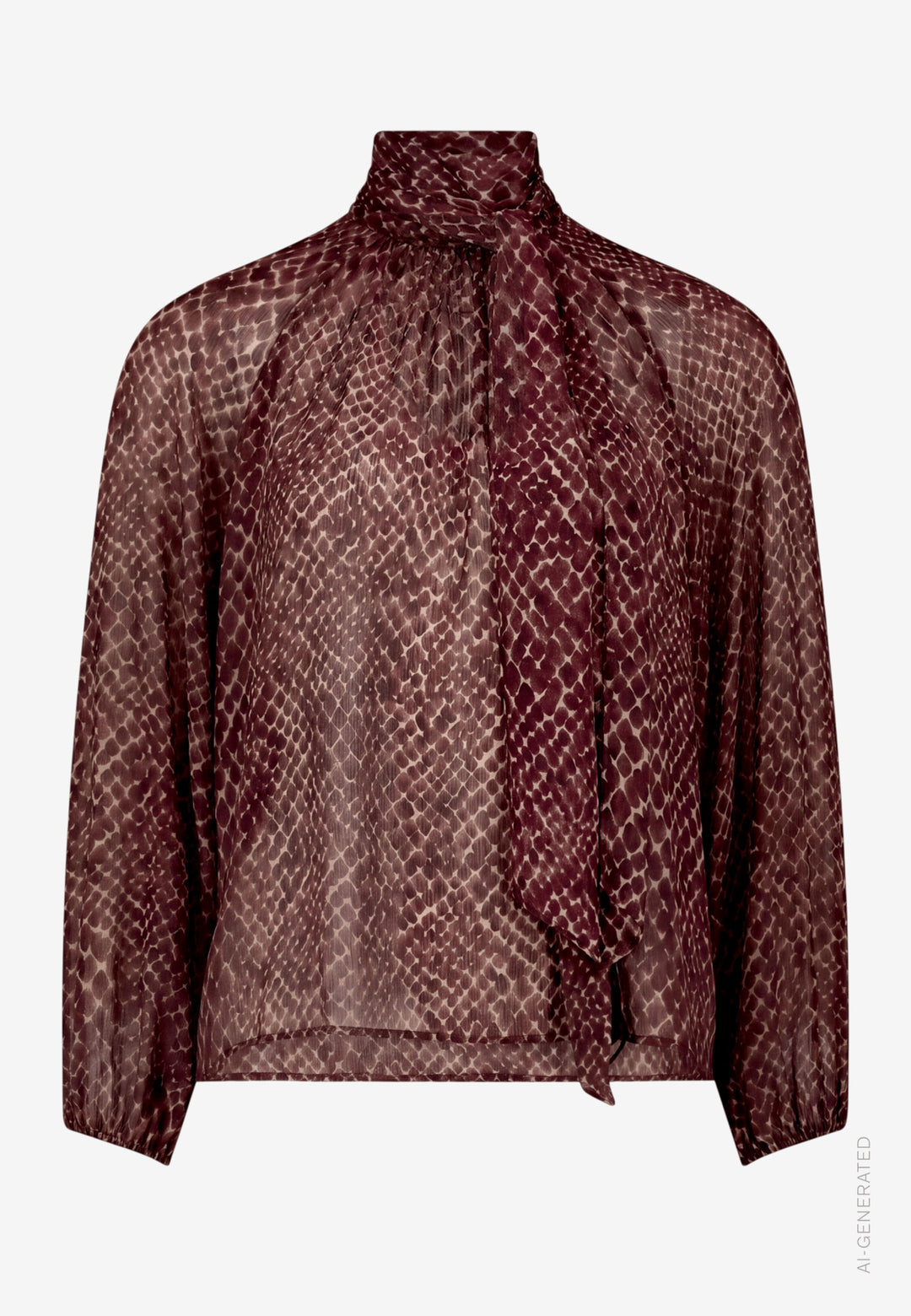 Bluse Lang 1/1 Arm, Grey/Brown 9871 Bild 1