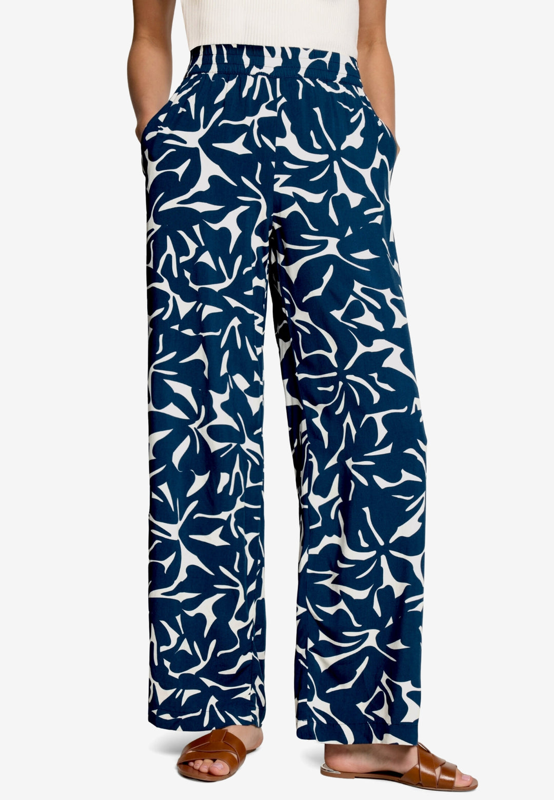 Hose Casual 1/1 Länge, Blue/Cream 8811 Bild 2