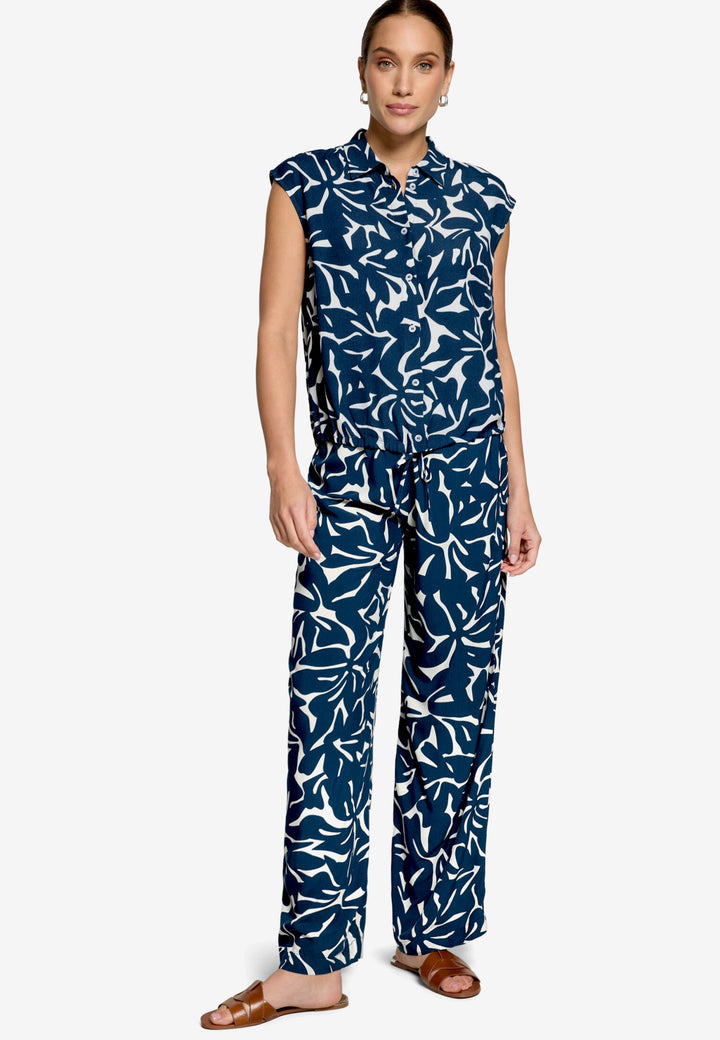 Hose Casual 1/1 Länge, Blue/Cream 8811 Bild 4