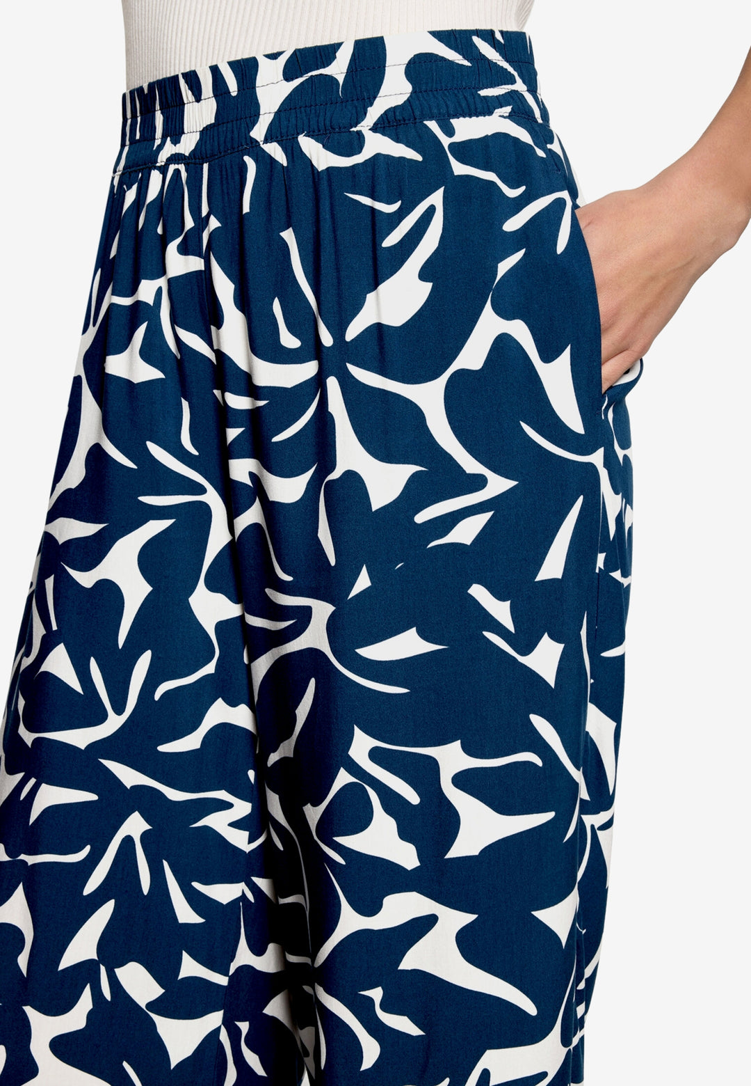 Hose Casual 1/1 Länge, Blue/Cream 8811 Bild 5