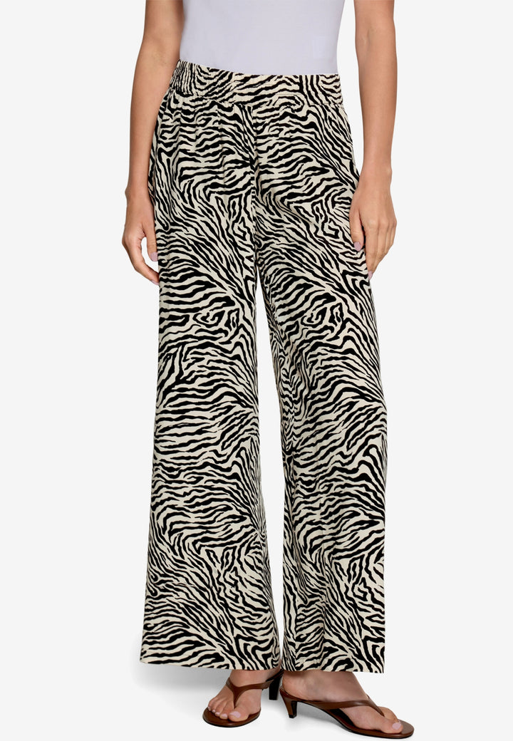 Hose Casual 7/8 Länge, Cream/Black 1891 Bild 1