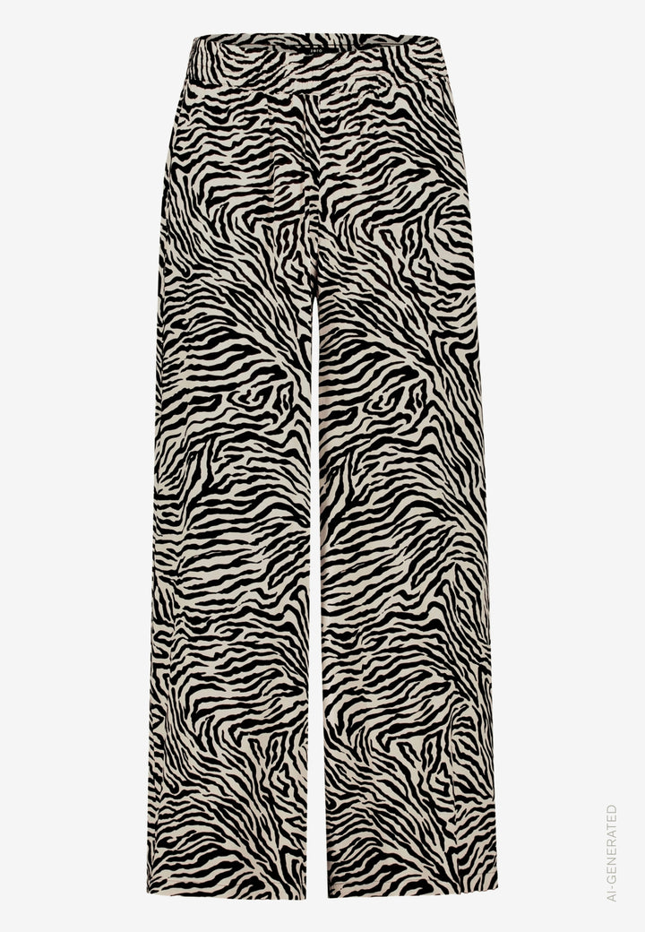 Hose Casual 7/8 Länge, Cream/Black 1891 Bild 1