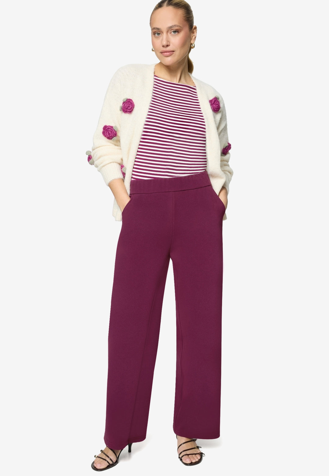 Hose Casual 7/8 Länge, Magenta Purple 4304 Bild 4