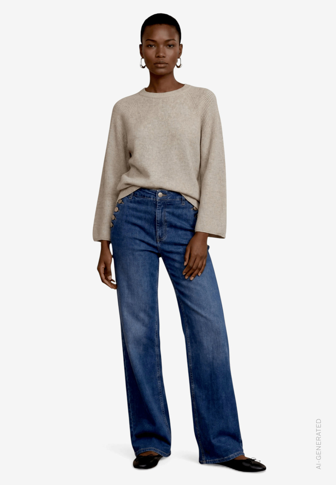 Hose Jeans 1/1 Länge, Dark Blue Denim 8620 Bild 4