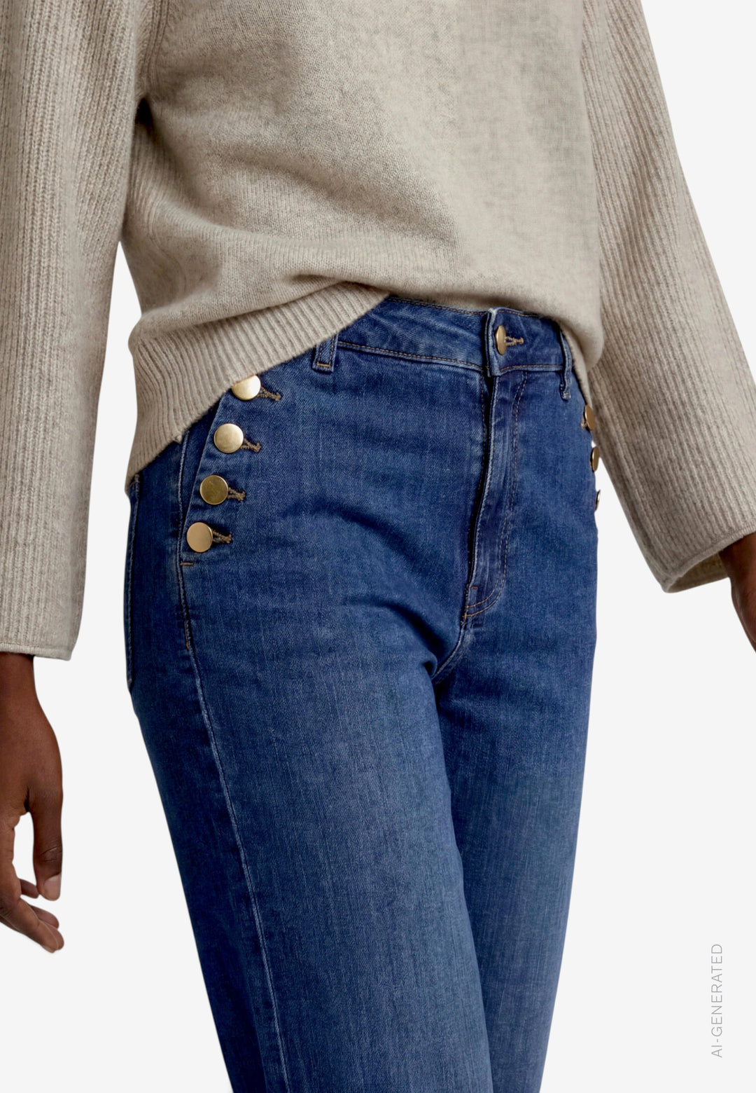 Hose Jeans 1/1 Länge, Dark Blue Denim 8620 Bild 5