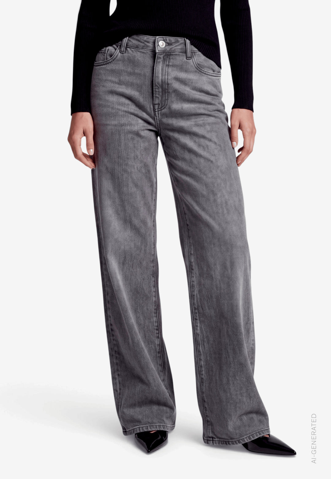 Hose Jeans 1/1 Länge, Dark Grey Denim 9632 Bild 2