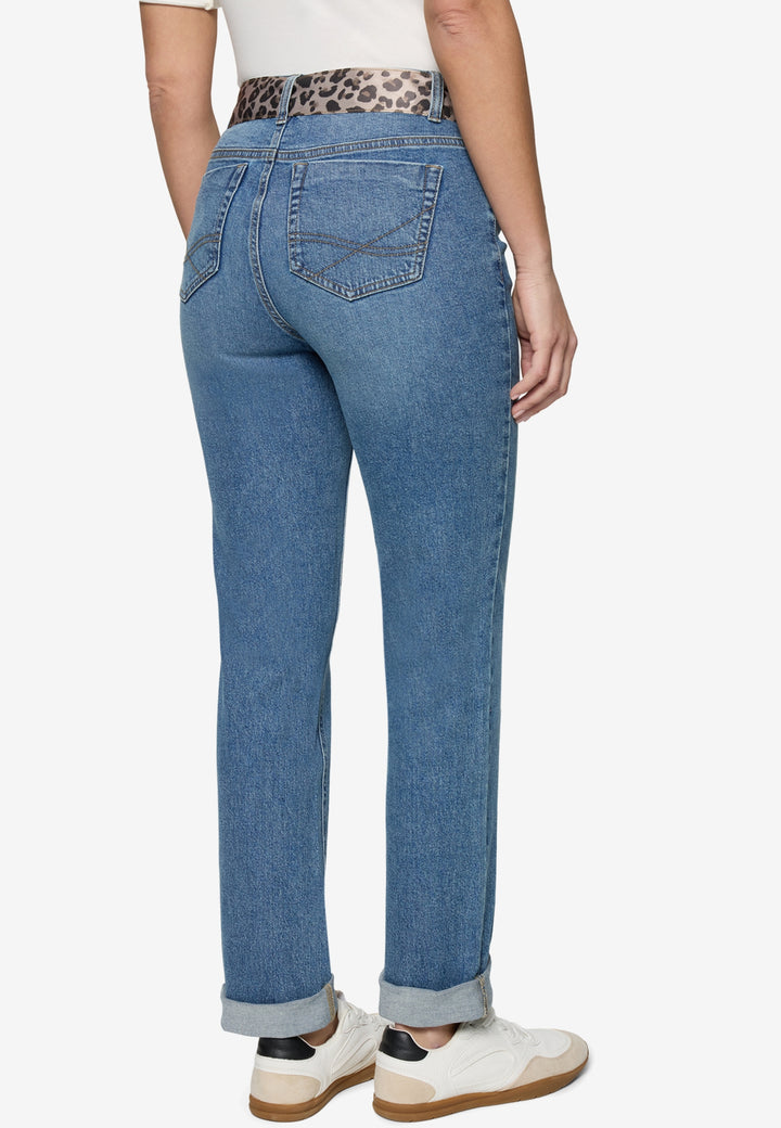 Hose Jeans 1/1 Länge, Middle Blue Denim 8619 Bild 3