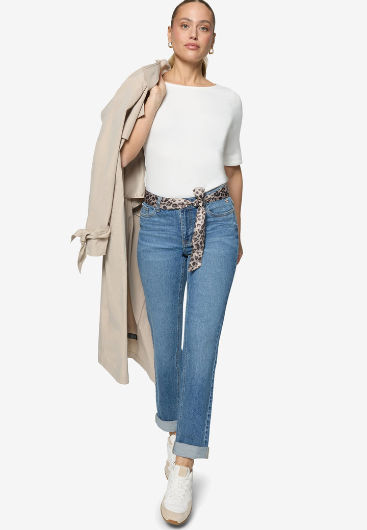 Hose Jeans 1/1 Länge, Middle Blue Denim 8619 Bild 3