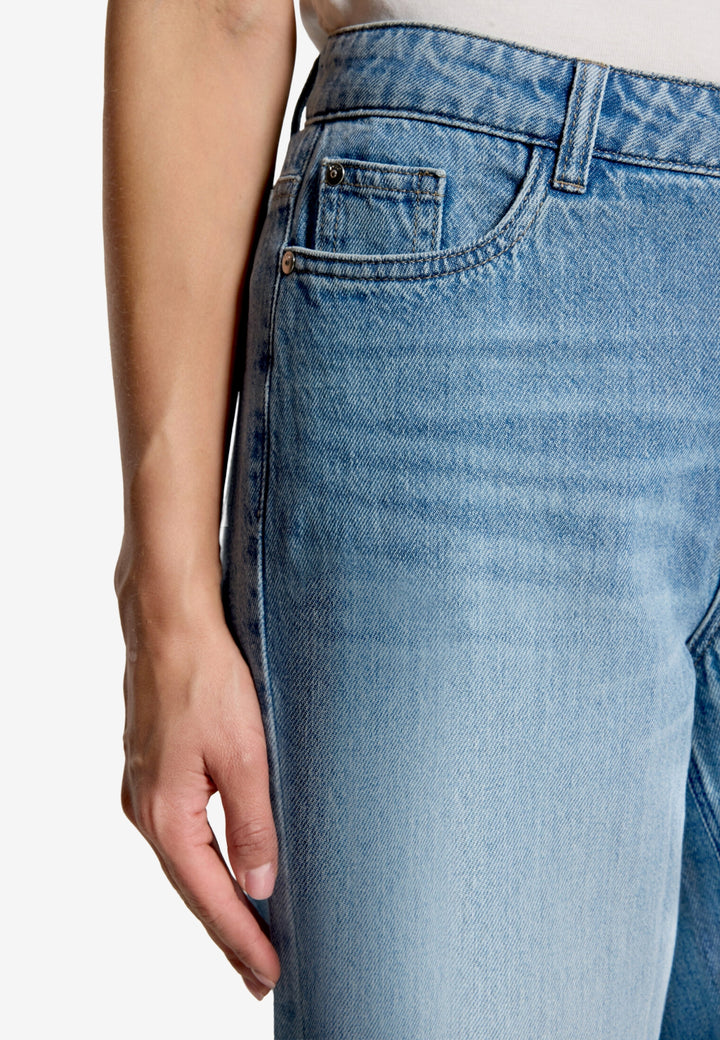 Hose Jeans 1/1 Länge, Middle Blue Denim 8619 Bild 5