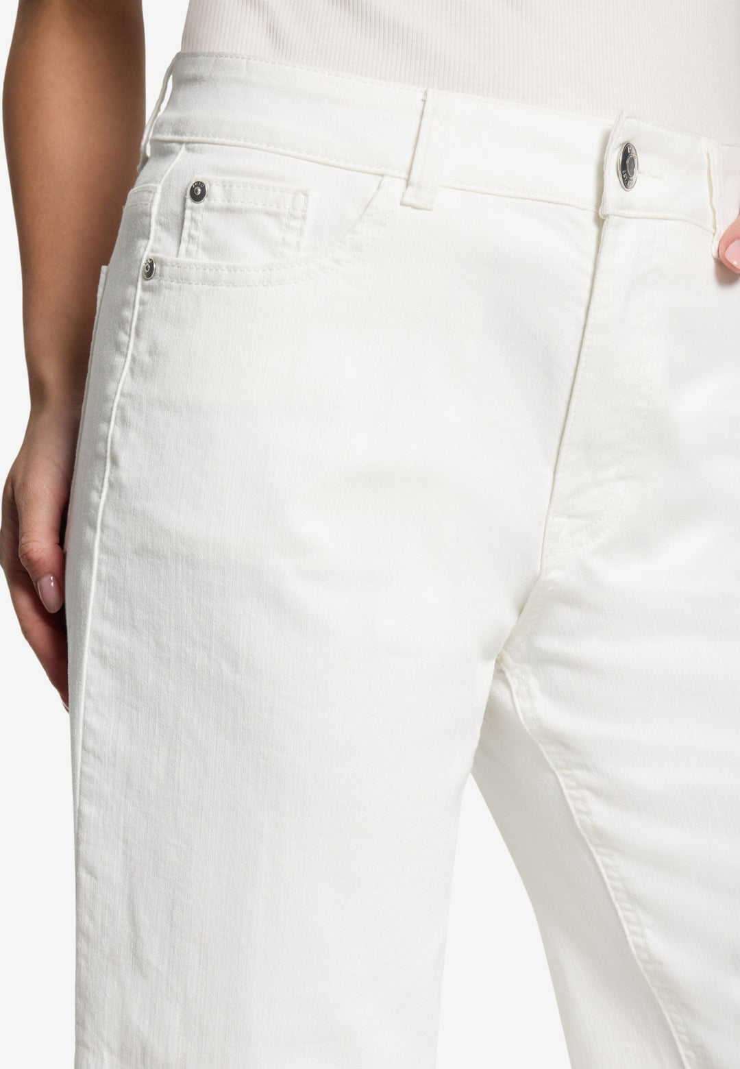 Hose Jeans 3/4 Länge, Cream Denim 1621 Bild 5