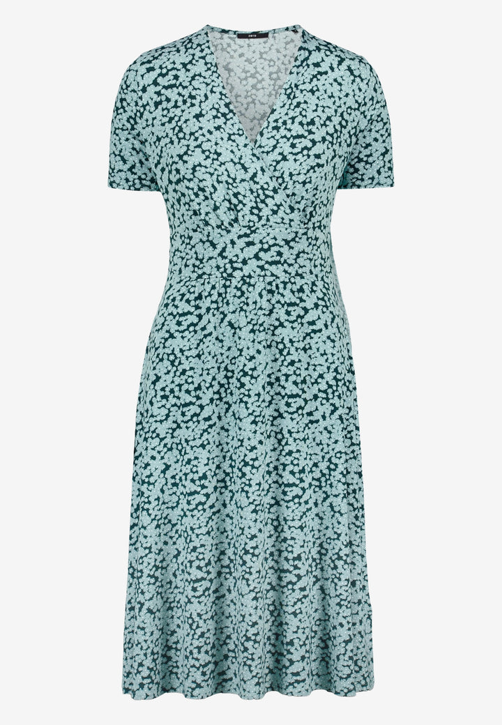 Kleid Kurz 1/2 Arm, Dark Green/Blue 5889 Bild 1