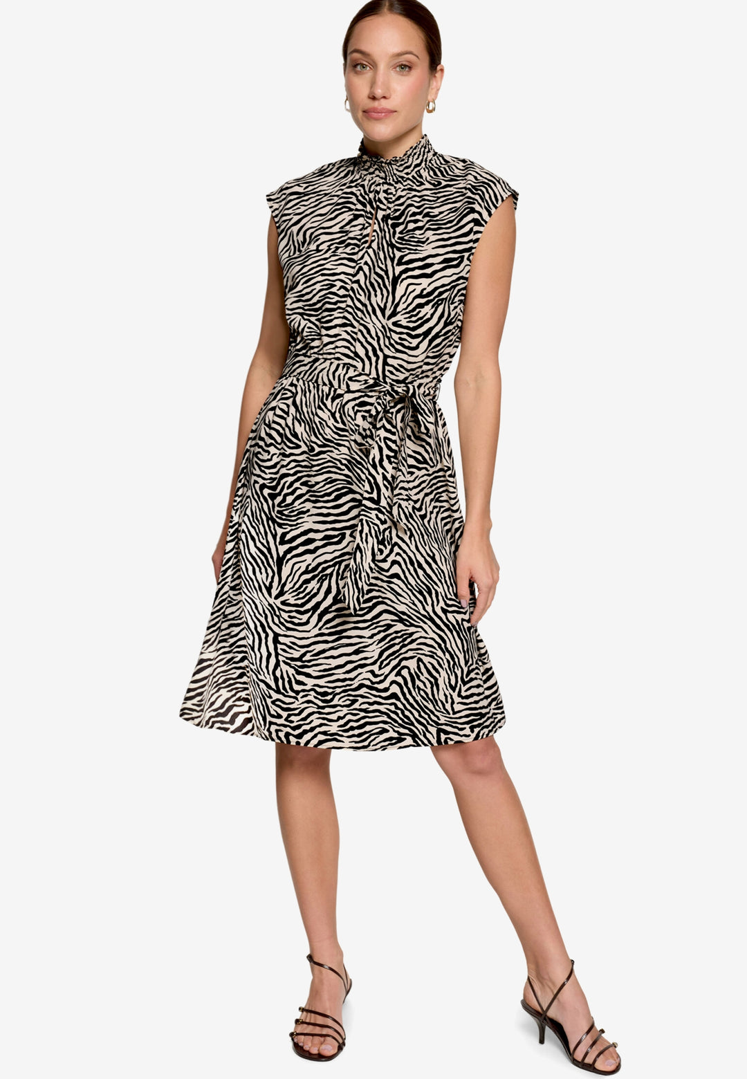 Kleid Kurz ohne Arm, Cream/Black 1891 Bild 1