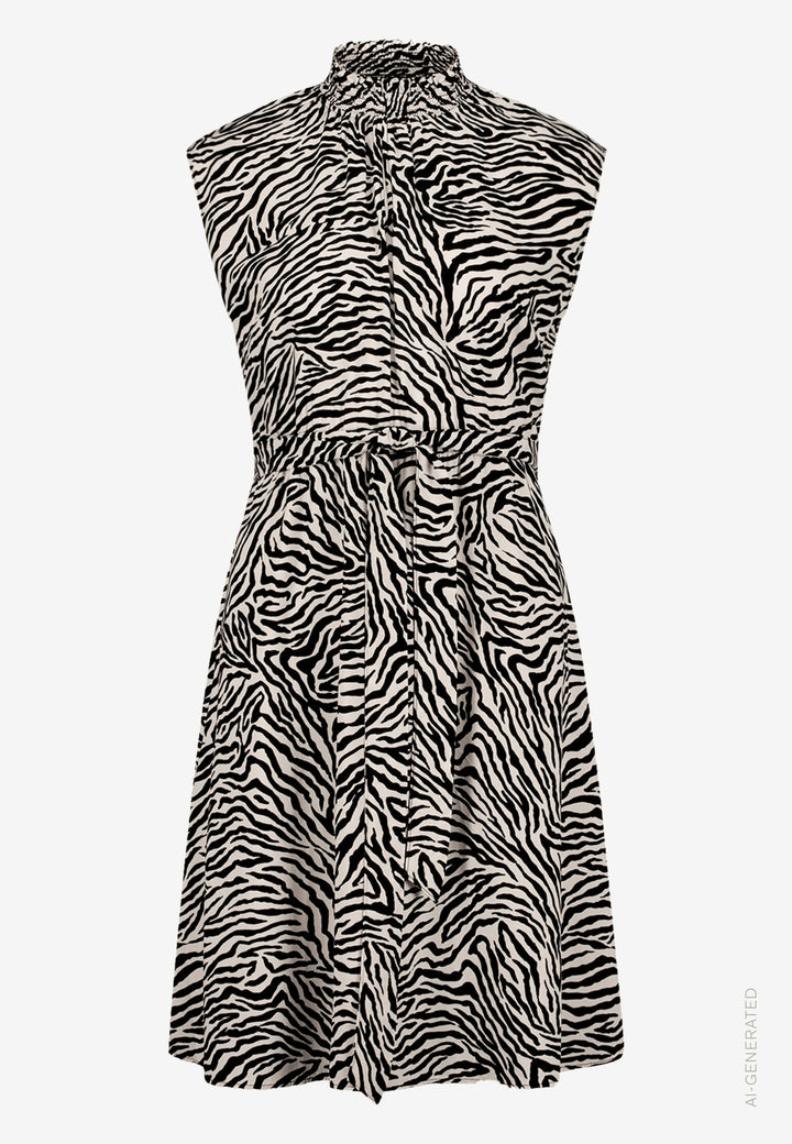 Kleid Kurz ohne Arm, Cream/Black 1891 Bild 1