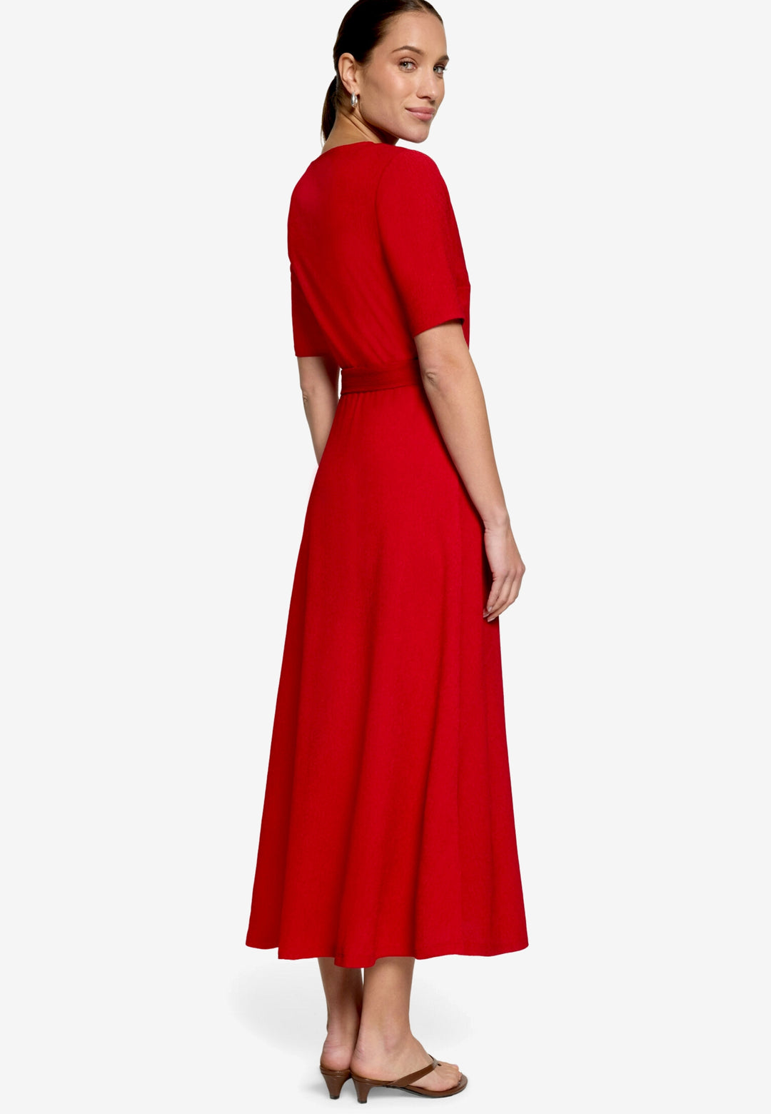Kleid Lang 1/2 Arm, Candy Red 4146 Bild 3