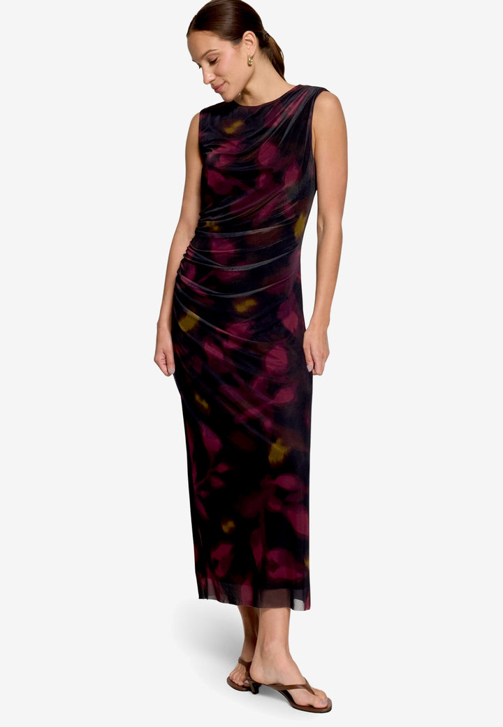 Kleid Lang ohne Arm, Black/Dark Red 9848 Bild 1