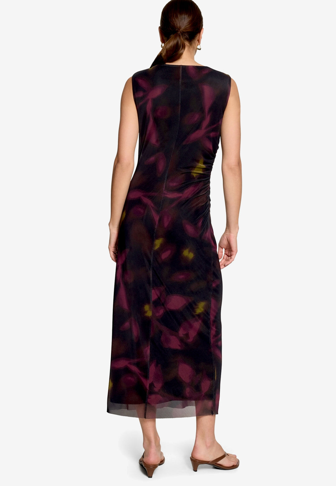 Kleid Lang ohne Arm, Black/Dark Red 9848 Bild 2