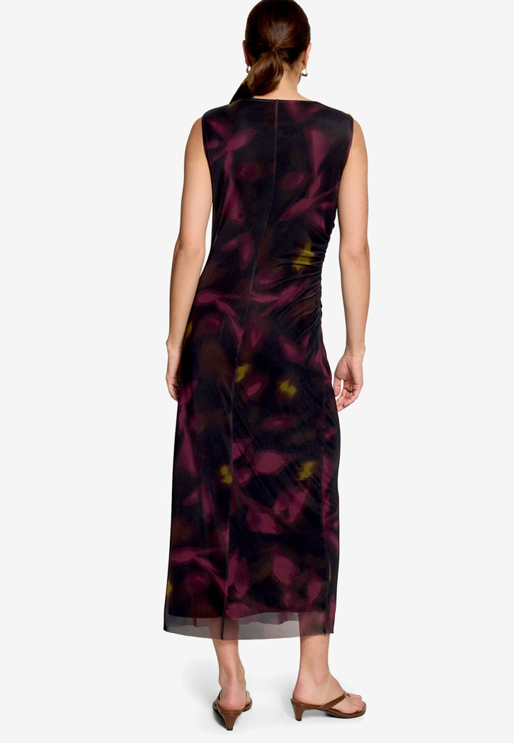 Kleid Lang ohne Arm, Black/Dark Red 9848 Bild 2