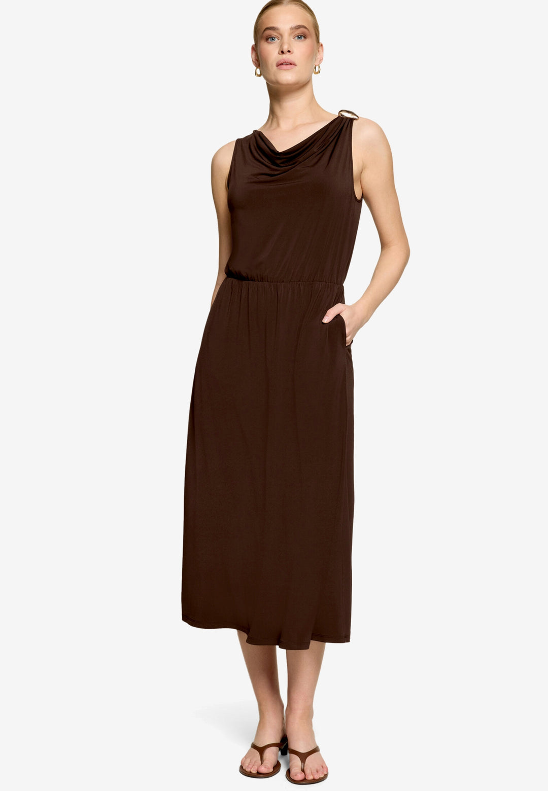 Kleid Lang ohne Arm, Chocolate Plum 7416 Bild 2