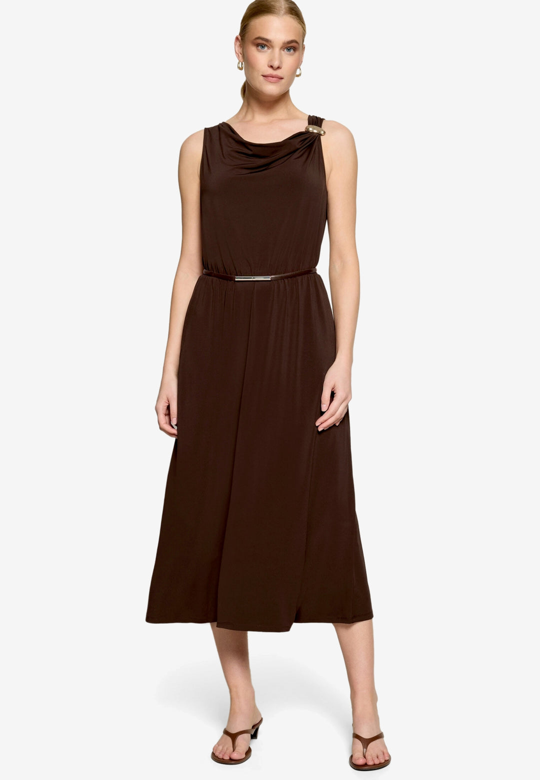Kleid Lang ohne Arm, Chocolate Plum 7416 Bild 4