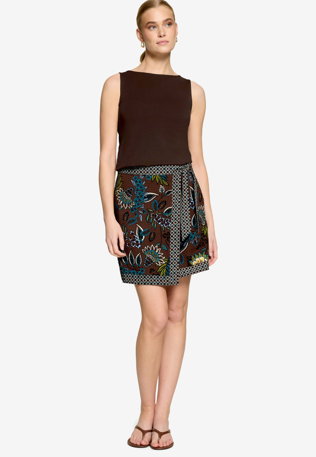 Rock Kurz Casual, Brown/Petrol 7881 Bild 4