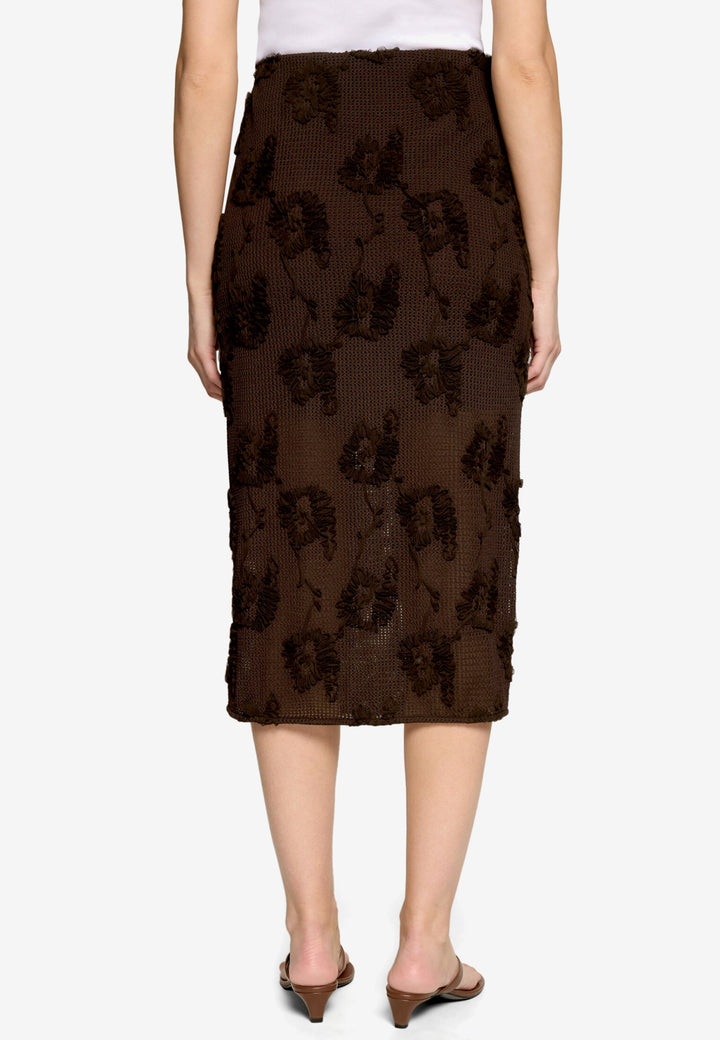 Rock Mittellang Casual, Chocolate Plum 7416 Bild 3