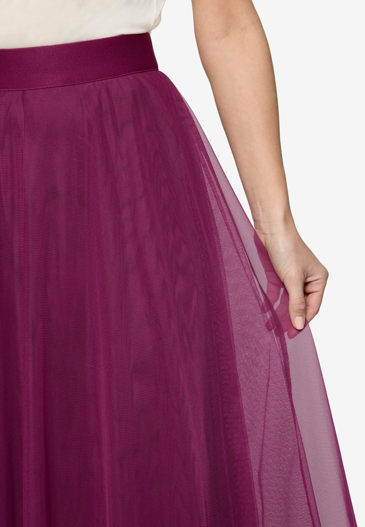 Rock Mittellang Casual, Magenta Purple 4304 Bild 5