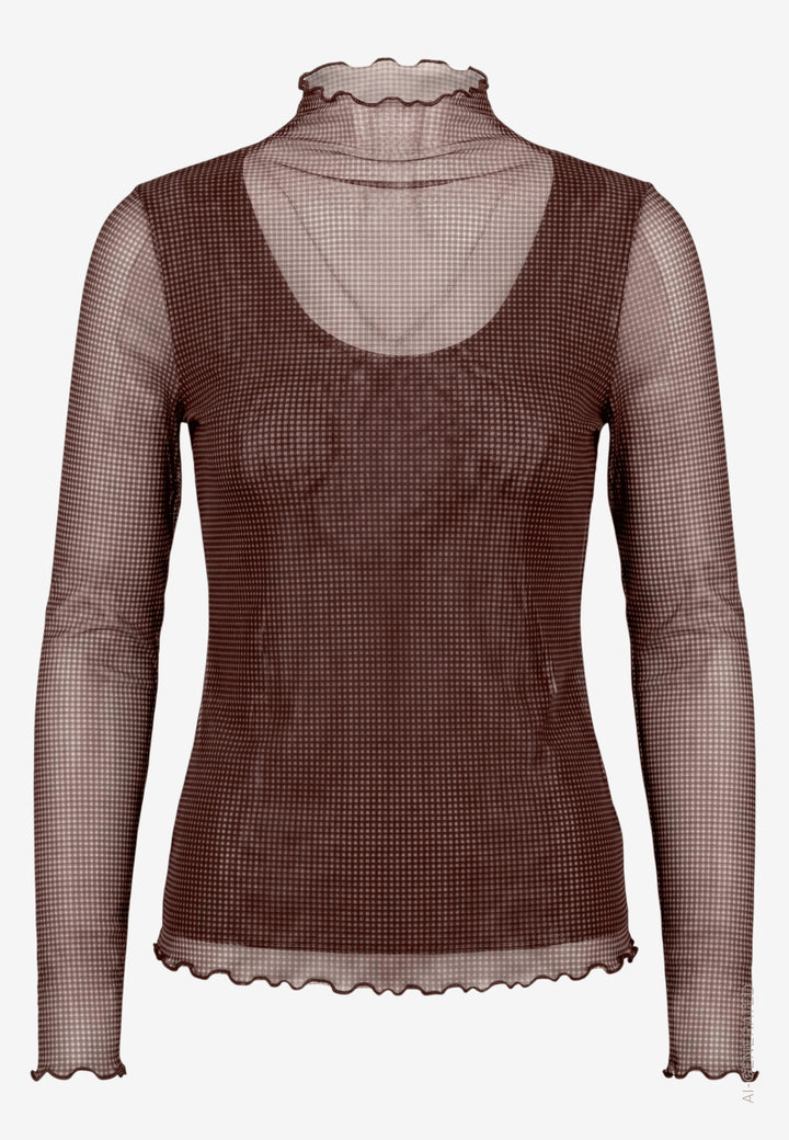 Shirt Kurz 1/1 Arm, Beige/Brown 7875 Bild 1