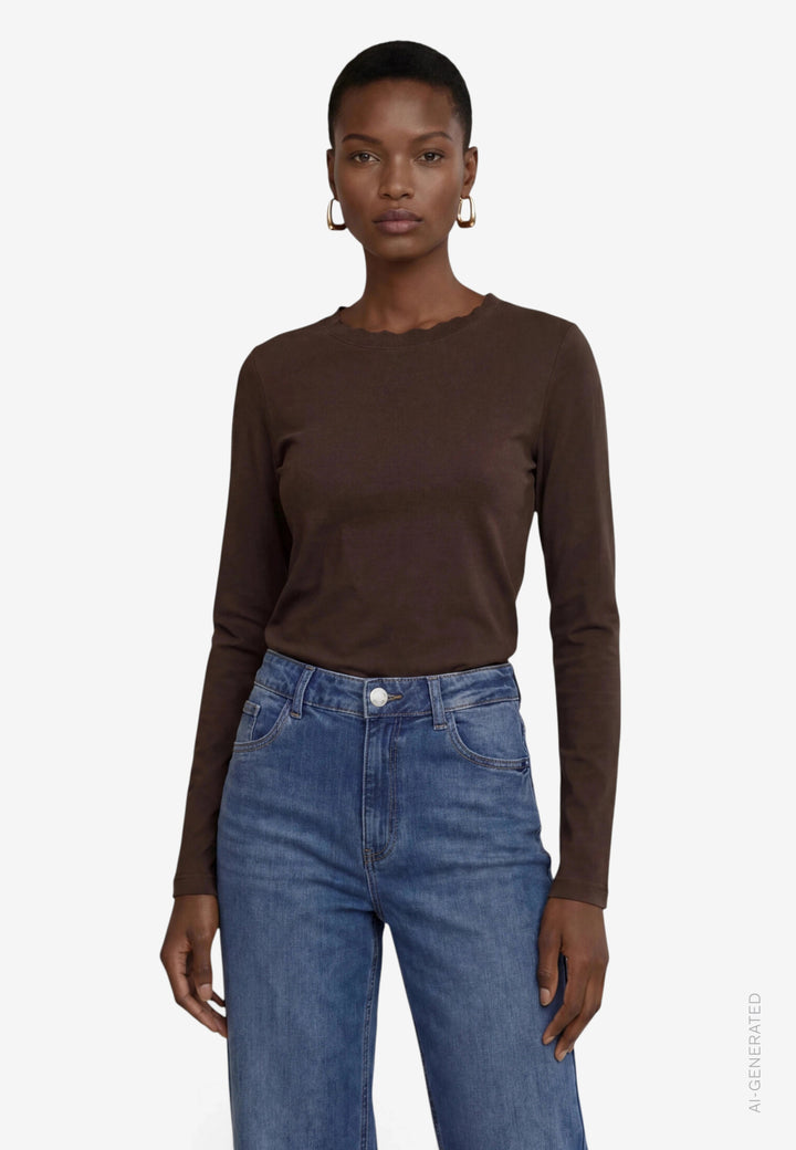 Shirt Kurz 1/1 Arm, Chocolate Plum 7416 Bild 2