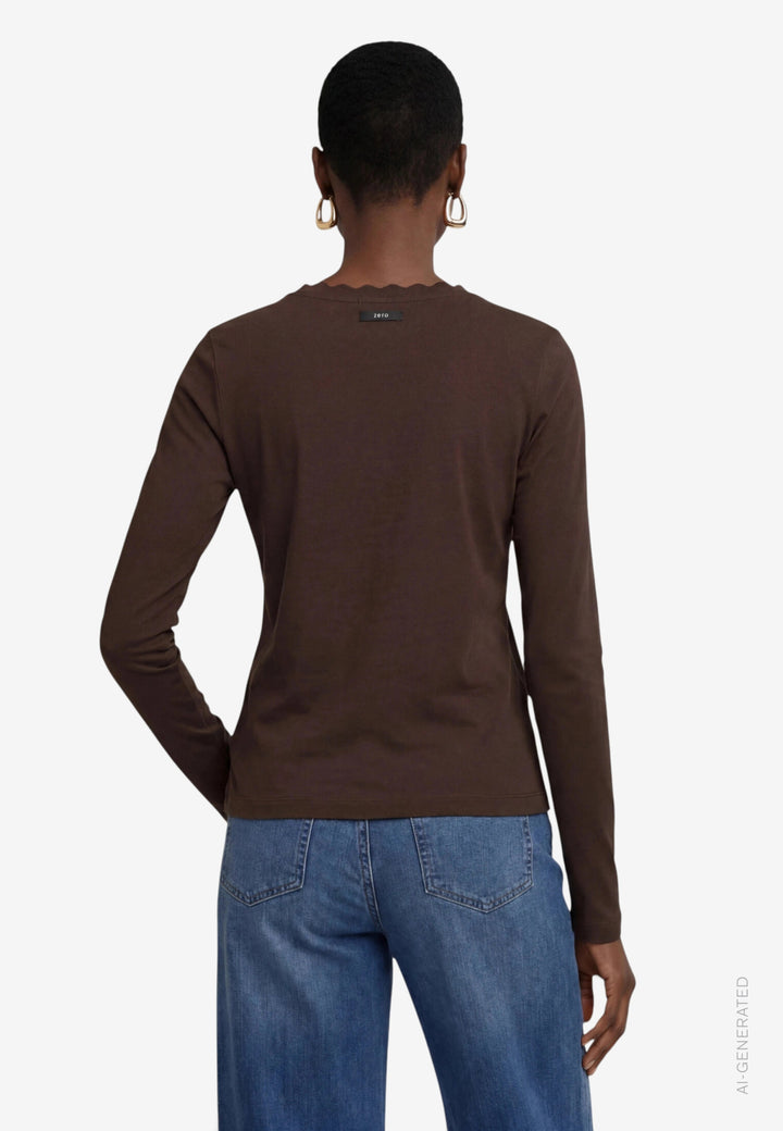 Shirt Kurz 1/1 Arm, Chocolate Plum 7416 Bild 3