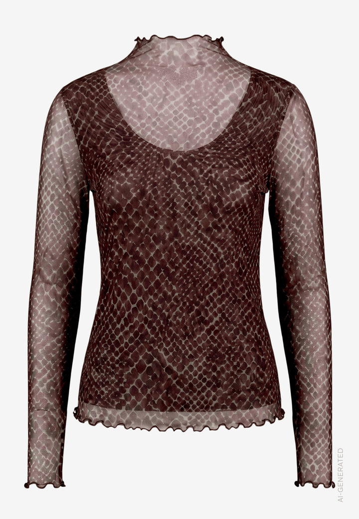 Shirt Kurz 1/1 Arm, Grey/Brown 9871 Bild 1