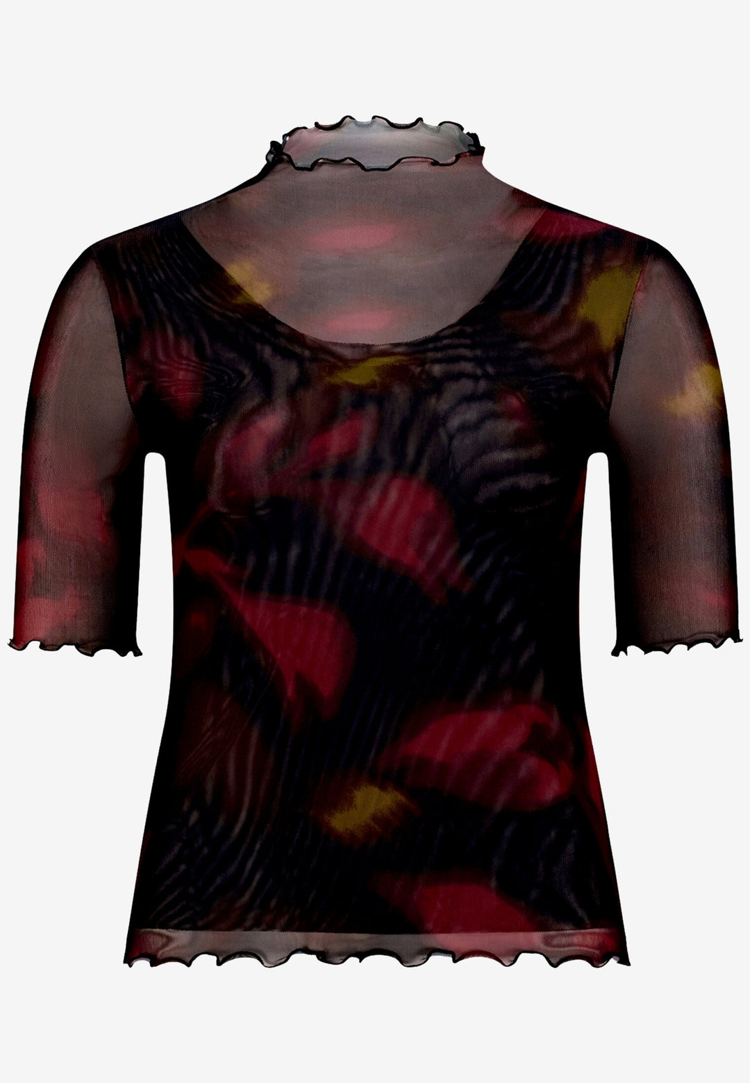 Shirt Kurz 1/2 Arm, Black/Dark Red 9848 Bild 1